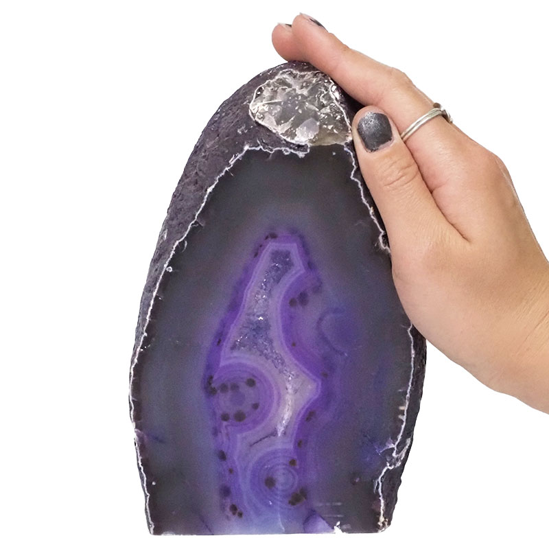 2.07kg Agate Crystal Lamp N588 5 Agate Crystal Lamp N588 | Himalayan Salt Factory
