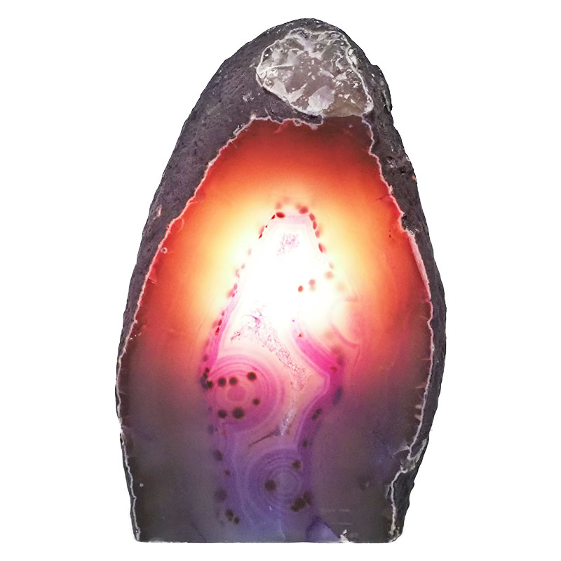 2.07kg Agate Crystal Lamp N588 4 Agate Crystal Lamp N588 | Himalayan Salt Factory