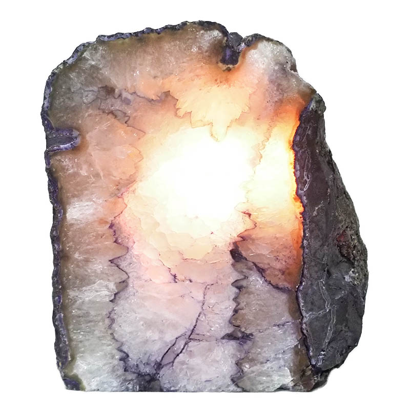 2.50kg Agate Crystal Lamp N609 4 Agate Crystal Lamp N609 | Himalayan Salt Factory