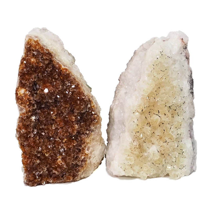 1.80kg Citrine Crystal Geode Specimen Set 2 Pieces DN441 3 Citrine Crystal Geode Specimen Set 2 Pieces DN441 | Himalayan Salt Factory