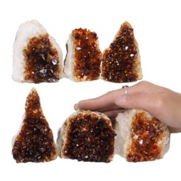 1.90kg Citrine Mini Cluster Specimen Set 6 Pieces N631 5 Citrine Mini Cluster Specimen Set N631 | Himalayan Salt Factory