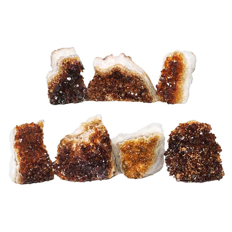 1.72kg Citrine Mini Cluster Specimen Set 7 Pieces N632 3 Citrine Mini Cluster Specimen Set N632 | Himalayan Salt Factory