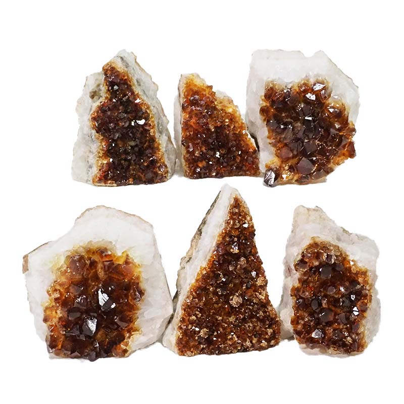 1.90kg Citrine Mini Cluster Specimen Set 6 Pieces N635 3 Citrine Mini Cluster Specimen Set N635 | Himalayan Salt Factory