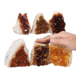 1.77kg Citrine Mini Cluster Specimen Set 6 Pieces N639 5 Citrine Mini Cluster Specimen Set N639 | Himalayan Salt Factory
