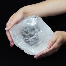 Clear Quartz Polished Large Bowl DS874 | Himalayan Salt Factory