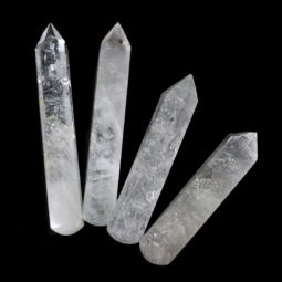 Clear Quartz Wand Set 4 (8-12cm) 10 Clear Quartz Small Wand Set 4 (8-12cm) | Himalayan Salt Factory