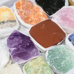 Mixed Crystals Rough Tray - Large | Himalayan Salt Factory