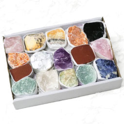 Mixed Crystals Rough Tray - Large | Himalayan Salt Factory