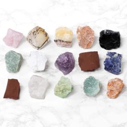 Mixed Crystals Rough Tray - Large | Himalayan Salt Factory