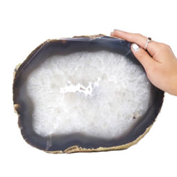2.29kg Natural Agate Polished Slab Plate DN496 5 Natural Agate Polished Slab Plate DN496 | Himalayan Salt Factory