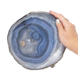 1.72kg Natural Agate Polished Slab Plate N644 5 Natural Agate Polished Slab Plate N644 | Himalayan Salt Factory
