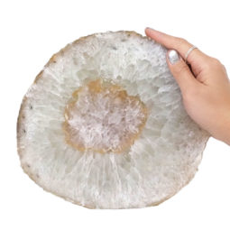 1.72kg Natural Agate Polished Slab Plate N645 5 Natural Agate Polished Slab Plate N645 | Himalayan Salt Factory