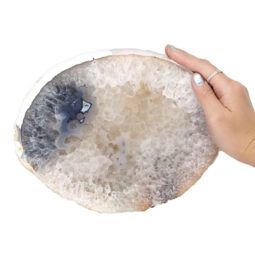 1.78kg Natural Agate Polished Slab Plate N649 5 Natural Agate Polished Slab Plate N649 | Himalayan Salt Factory