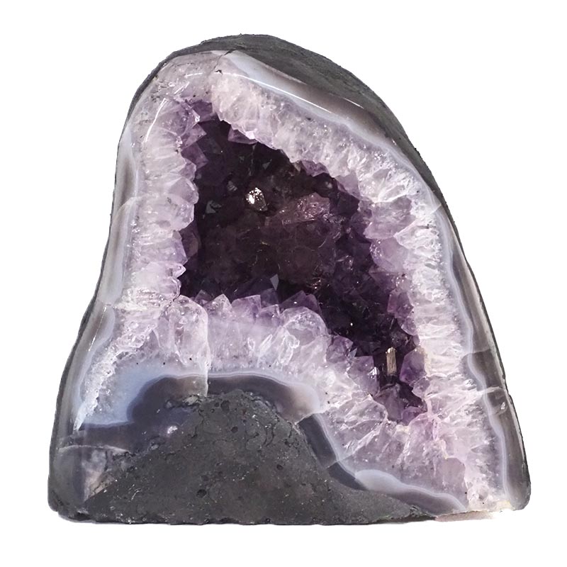 2.56kg Amethyst Cathedral Geode - A Grade DS882 3 Natural Amethyst Cathedral Geode - A Grade DS882 | Himalayan Salt Factory