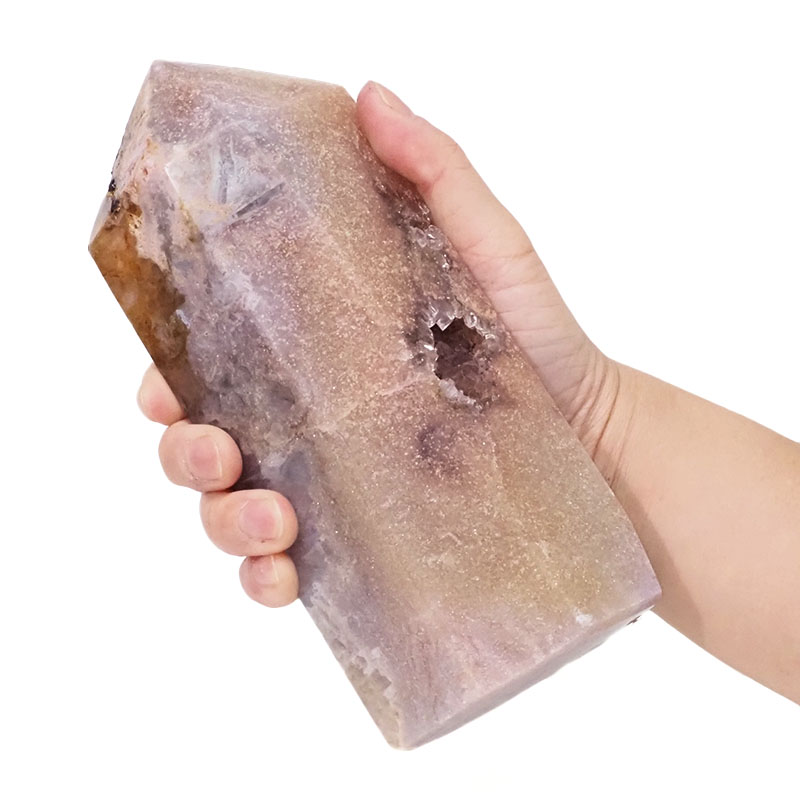 Natural Pink Amethyst Large Terminated Point DS900 4 Natural Pink Amethyst Large Terminated Point DS900 | Himalayan Salt Factory