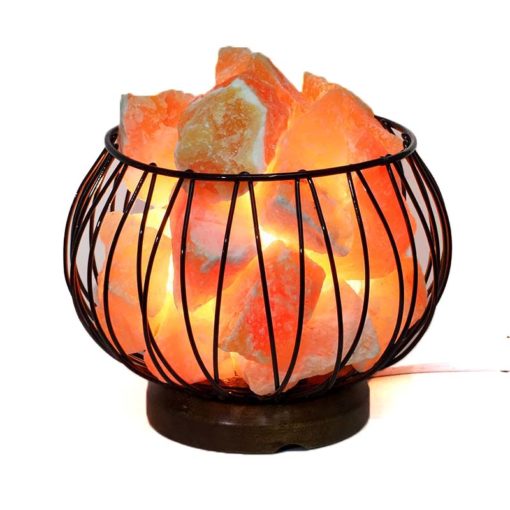 Orange Calcite Rough Amore Lamp | Himalayan Salt Factory