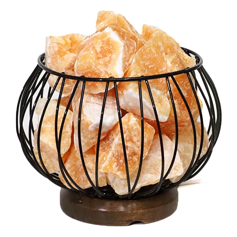 March Deal 4 Orange Calcite Rough Amore Lamp | Himalayan Salt Factory