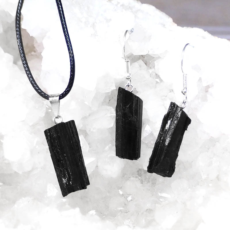 Buy Raw Tourmaline Necklace, Raw Black Tourmaline Necklace, Raw Black  Tourmaline Pendant, Tourmaline Jewelry, Jet Black, Crystal Necklaces Online  in India - Etsy