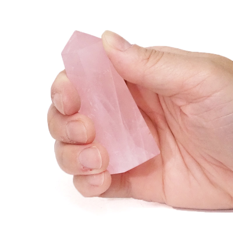 Rose Quartz Obelisk Set 4 - Small 5 Rose Quartz Obelisk Set 4 - Small | Himalayan Salt Factory