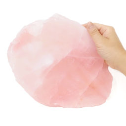 Rose Quartz Polished Slab Plate S981 | Himalayan Salt Factory