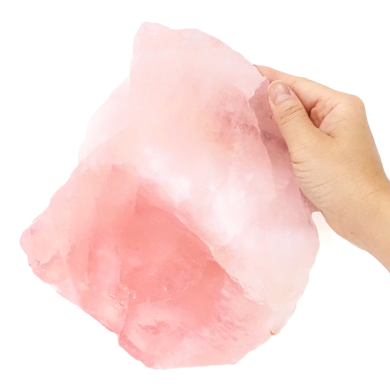 Rose Quartz Polished Slab Plate S982 4 Rose Quartz Polished Slab Plate S982 | Himalayan Salt Factory