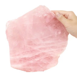 Rose Quartz Polished Slab Plate S983 | Himalayan Salt Factory
