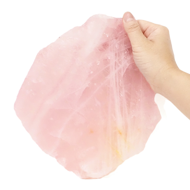 Rose Quartz Polished Slab Plate S984 4 Rose Quartz Polished Slab Plate S984 | Himalayan Salt Factory