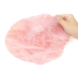 Rose Quartz Polished Slab Plate S985 6 Rose Quartz Polished Slab Plate S985 | Himalayan Salt Factory
