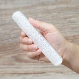 Selenite Engraved Wand | Himalayan Salt Factory
