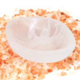 Selenite Small Oval Bowl 7 Selenite Small Oval Bowl | Himalayan Salt Factory