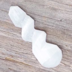 Selenite Small Massage Worm | Himalayan Salt Factory