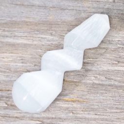 Selenite Small Massage Worm | Himalayan Salt Factory