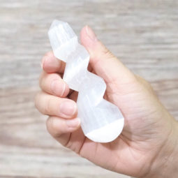 Selenite Small Massage Worm | Himalayan Salt Factory