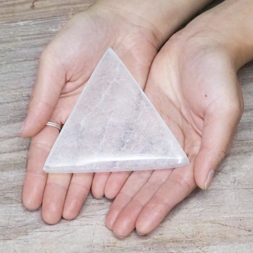 Selenite Triangle Plate | Himalayan Salt Factory