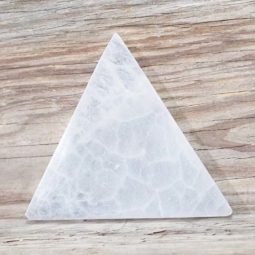 Selenite Triangle Plate | Himalayan Salt Factory