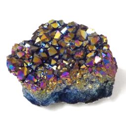 Titanium Aura Crystal Cluster - Small 10 Titanium Aura Crystal Cluster - 1 Unit | Himalayan Salt Factory