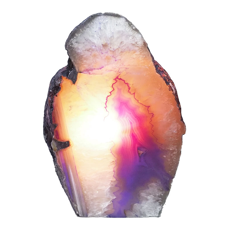 2.44kg Agate Crystal Lamp N700 4 Agate Crystal Lamp N700 | Himalayan Salt Factory