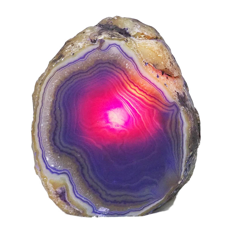 3.14kg Agate Crystal Lamp N728 4 Agate Crystal Lamp N728 | Himalayan Salt Factory