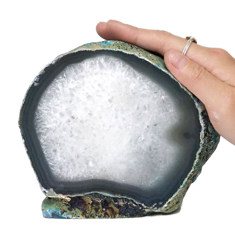 2.14kg Agate Crystal Lamp N737 5 Agate Crystal Lamp N737 | Himalayan Salt Factory