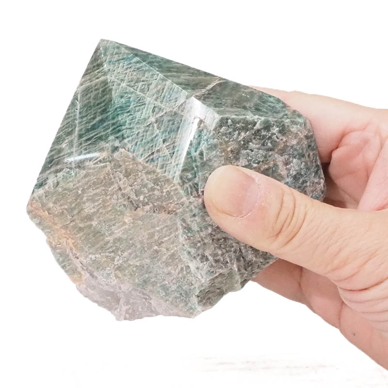Amazonite Point - Large 6 Amazonite Point - Large | Himalayan Salt Factory
