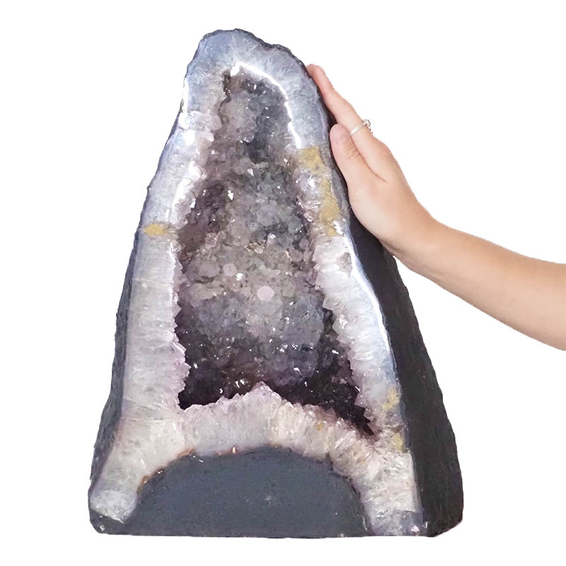 24.16kg Amethyst Cathedral Geode DS1051 4 Amethyst Cathedral Geode DS1051/ Himalayan salt factory