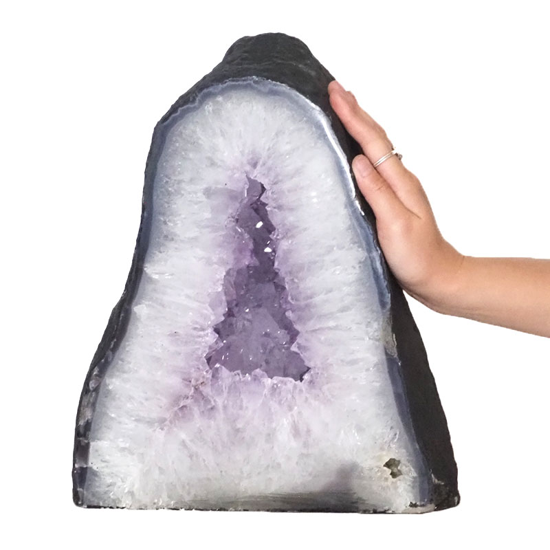 19.88kg Amethyst Cathedral Geode - DS1058 4 Amethyst Cathedral Geode DS1058 / Himalayan salt factory