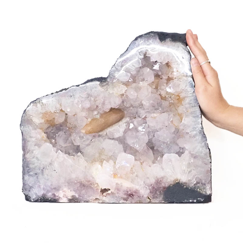 15.65kg Amethyst Cathedral Geode - DS1063 4 Amethyst Cathedral Geode DS1063 / Himalayan salt factory