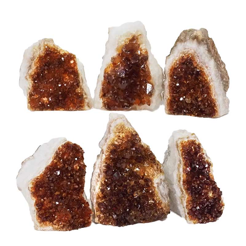 1.91kg Citrine Mini Cluster Specimen Set 6 Pieces N674 3 Citrine Mini Cluster Specimen Set N674 | Himalayan Salt Factory