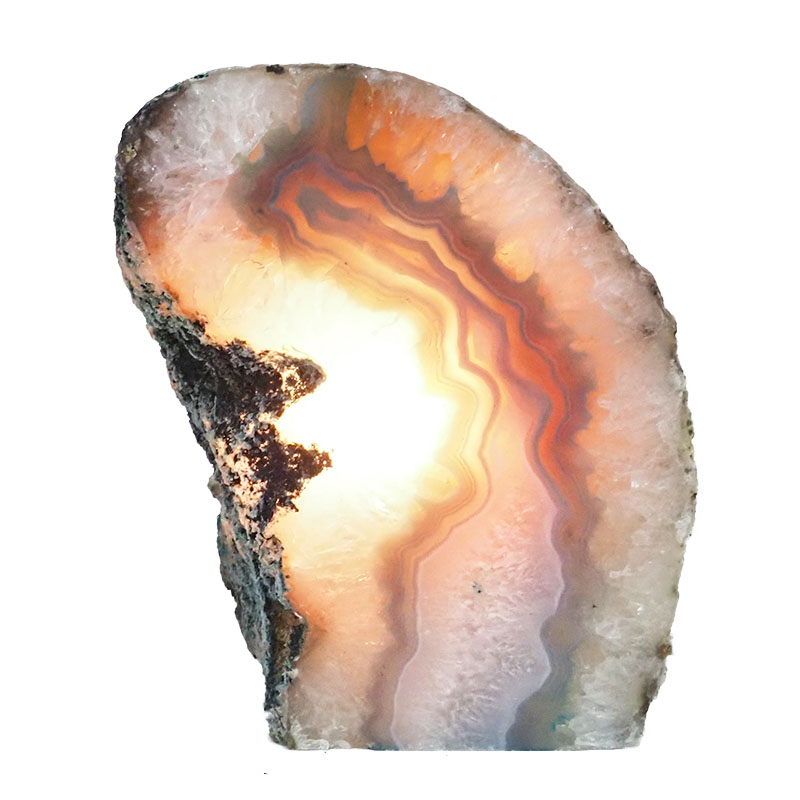 1.96kg Agate Crystal Lamp N690 4 Citrine Mini Cluster Specimen Set N690 | Himalayan Salt Factory