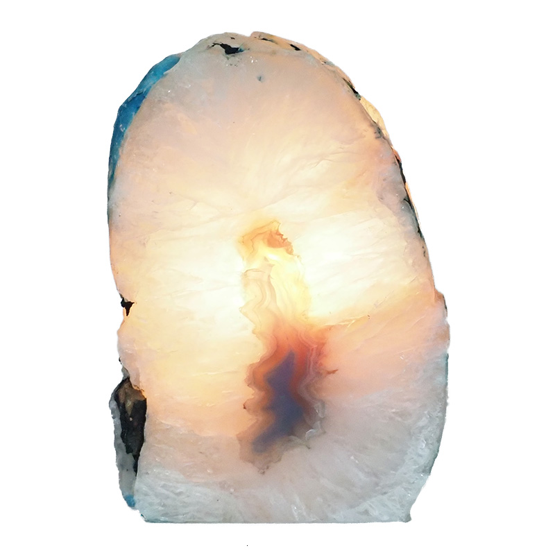 2.15kg Agate Crystal Lamp N693 4 Citrine Mini Cluster Specimen Set N693 | Himalayan Salt Factory
