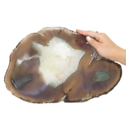 Natural Agate Polished Slab Plate DN503 | Himalayan Salt Factory