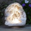 Natural Calcite Geode Lamp with Large LED Light Base DS1027 | Himalayan Salt Factory