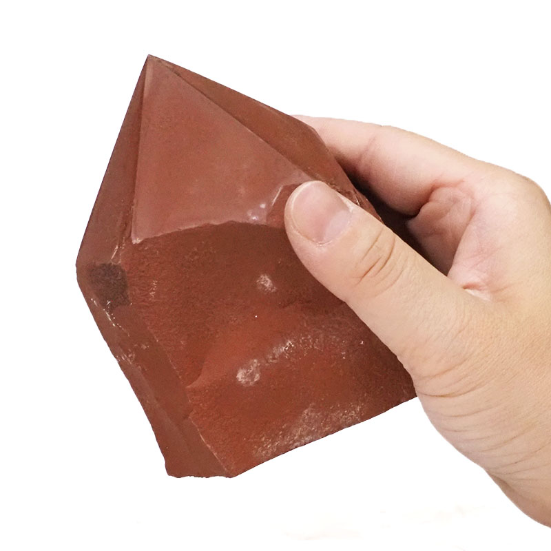 Natural Red Jasper Rough Point Set 3 6 Red Jasper Point - Large | Himalayan Salt Factory