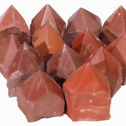 Natural Red Jasper Rough Point Set 3 8 Red Jasper Point - Large | Himalayan Salt Factory